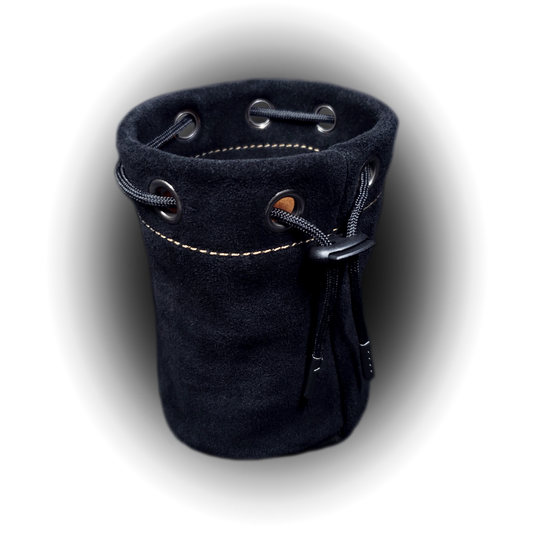 Suede Dice Bag - Black, Brown
