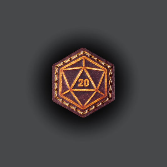 Nat 20 - Mini Leather Patch